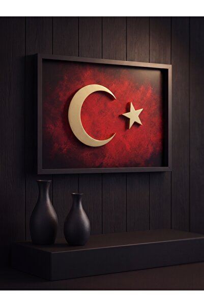 "Ebedi Sancak" Türk Bayrağı Premium Tablo