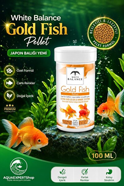 White Balance - Japon Balığı Yemi - Gold Fish Pellets - Özel Formül - Tüm Jap...