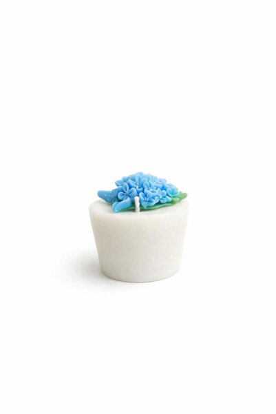 Pulina Ortanca Mum-El Yapımı Soya Wax Mum