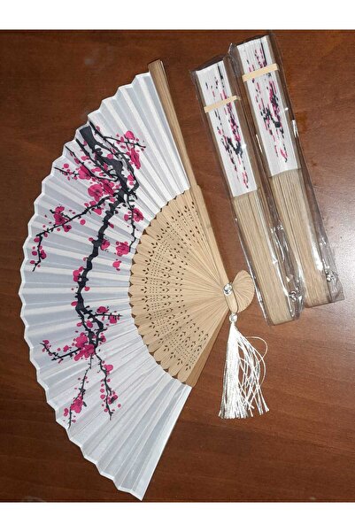 asya stil Ahşap desenli yüksek kaliteli Japon bambu yelpazes