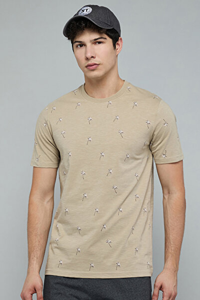 R&B Printed T-Shirt with Crew Neck and Short Sleeves