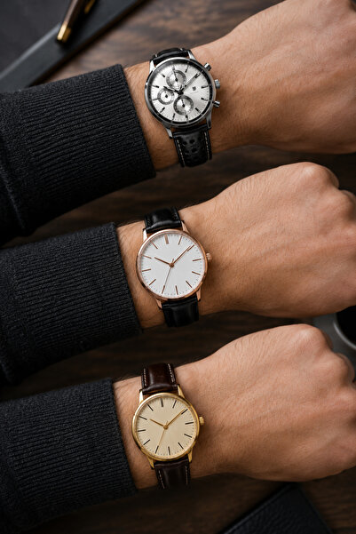 Twelve Opportunity Product 3-Piece Men's Wristwatch Set