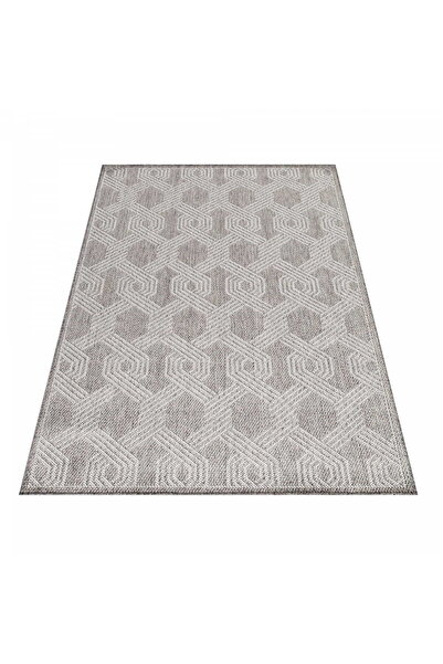 Ayyildyz Covor pentru exterior, Aruba Hexagon, 140x200 cm, Polipropilen, Oeko...