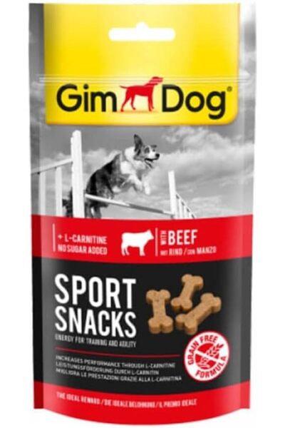 Gimdog Sportsnacks Beef - Sığır etli Ödül Tableti 60 Gr