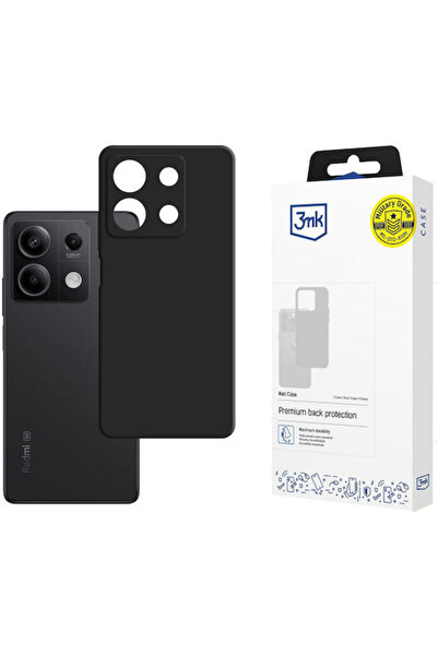 3MK Θήκη Πλάτης Σιλικόνης / Δερμάτινη Μαύρη (Redmi Note 13 5G)