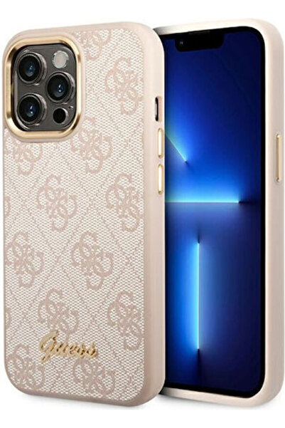 Guess Vintage Gold Logo Back Cover Plastic Pink (iPhone 14 Pro) Code: GUHCP14...