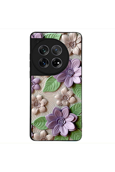 Other Θήκη Sonique Σειράς 3D Λουλουδιών για OnePlus 12 5G Βιολετί