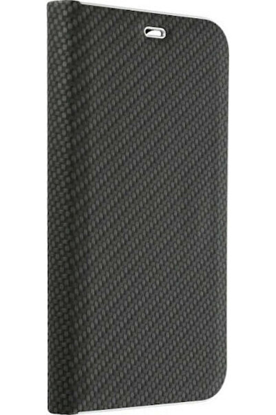 Forcell Luna Carbon Book Πλαστικό Μαύρο (Galaxy A52 / A52s)