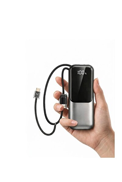 Forestia 10000mAh 22.5W Süper Hızlı Şarjlı Ultra Kompakt Kordon Kablolu Mini ...