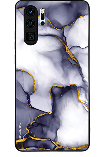Other Θήκη Sonique Σειράς Marble για Huawei P30 Pro Μωβ Γκρι