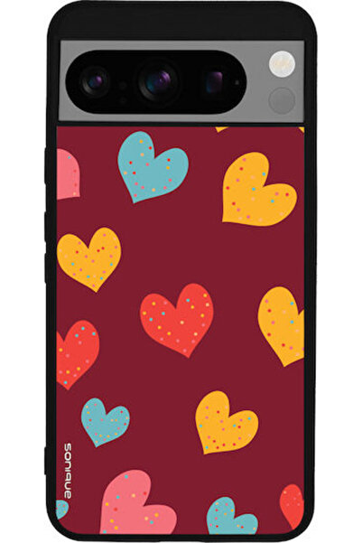 Other Θήκη Sonique Heart Series για Google Pixel 8 Pro 5G Μπορντό