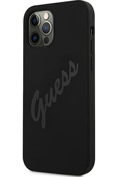 Guess Vintage Script Πίσω Κάλυμμα Πλαστικό Μαύρο (iPhone 12 Pro Max) Κωδικός:...