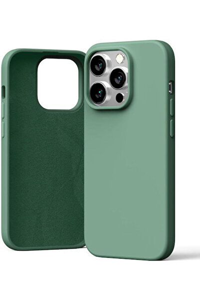 OEM 6.1 Πίσω Κάλυμμα Σιλικόνης Πράσινο (iPhone 15 Pro)
