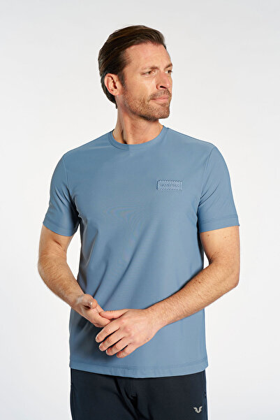 bilcee Men's Blue Training T-Shirt 4913