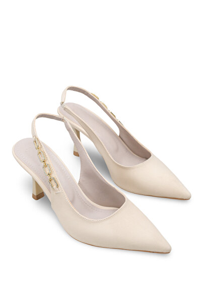 Riccon Women's Pointed Toe Open Back Thin Heeled Shoes 0012122