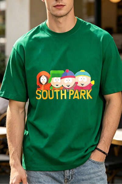 Fleck Casual Style T Shirts For Men South Park Characters Mens Printed T Shirts