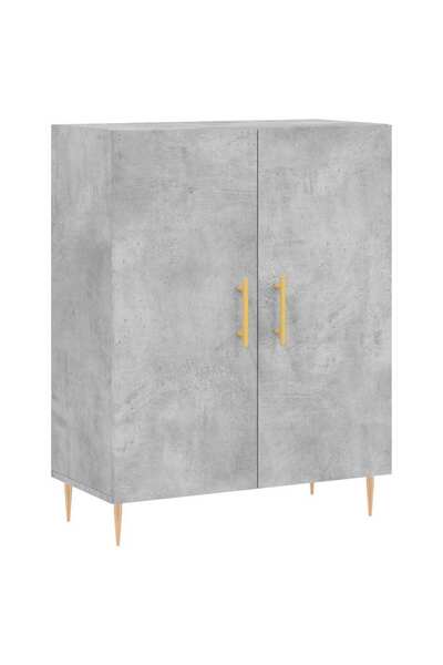 vidaxl Dulap, gri beton, 69,5x34x90 cm, lemn compozit