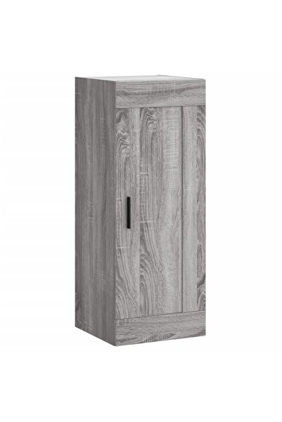 vidaxl Dulap de perete, gri sonoma, 34,5x34x90 cm, lemn prelucrat