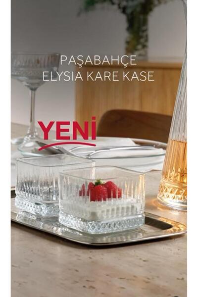 Paşabahçe elysia kare magnolia kasesi - 12 li çok amaçlı kase çerezlik