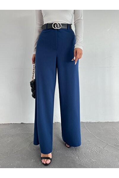 maxkomp Wide Leg Belted Trousers 1stQuality
