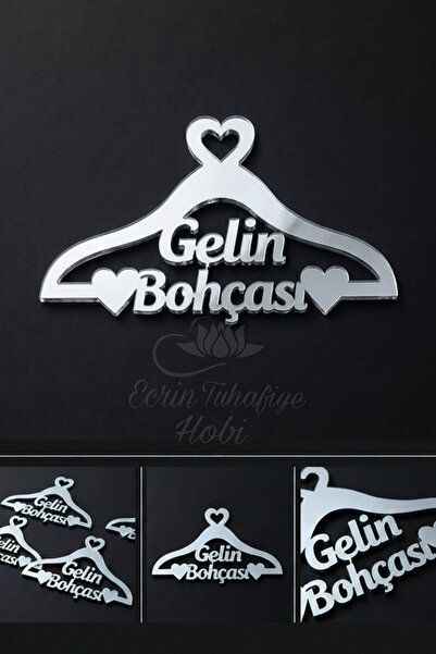 ecrin tuhafiye hobi Gümüş Pleksi Gelin Bohçası Yazısı Bohça Süsü, Bohça Süsle...