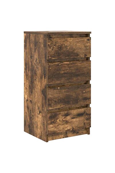 vidaxl Bufetă Stejar afumat 37,5x35x76 cm Lemn prelucrat