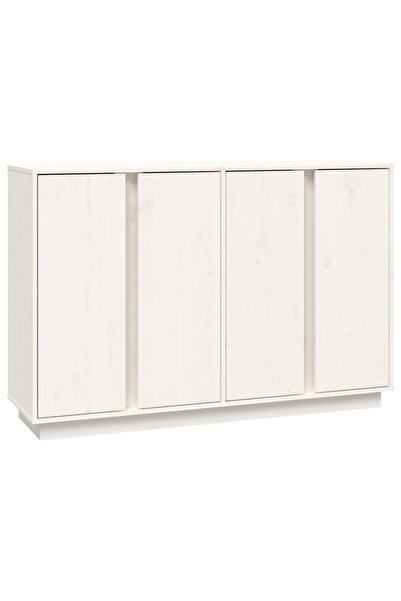 vidaxl Servantă, alb, 120x35x80 cm, lemn masiv de pin