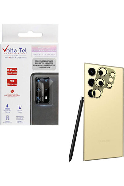 Other Volte-Tel Κάλυμμα Κάμερας από Γυαλί Προστασίας, Σκληρυμένο Γυαλί, Κίτρι...