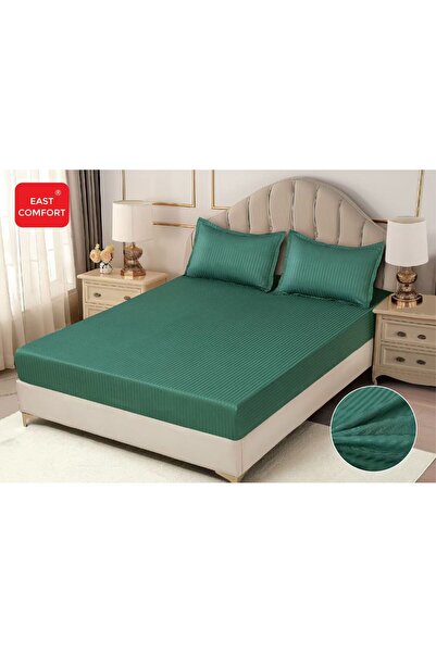 OEM Hotelier Damask Cotton bed cover - with Stretchy - 3 pieces | 16328-CH
