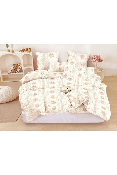 OEM Fine Cotton Duvet Cover Set with Stretchy – 6 pieces | 18674-TL