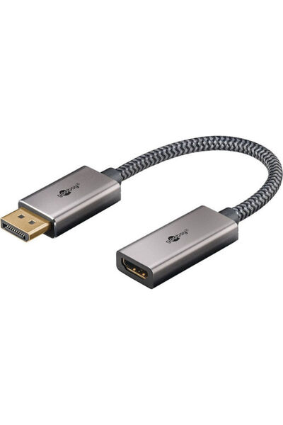 goobay Μετατροπέας DisplayPort θηλυκό σε HDMI θηλυκό Χρυσός 1 τεμάχιο 75272