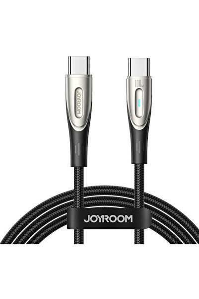 Joyroom SA27-CC5 Πλεκτό Καλώδιο USB 2.0 USB-C Αρσενικό - USB-C 100W PD Μαύρο ...