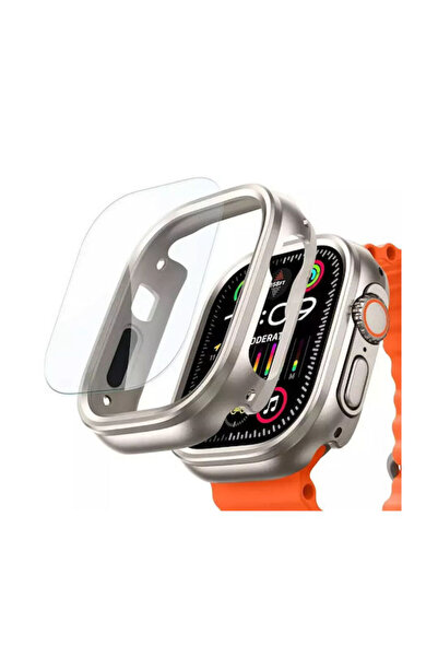 ESR Armorite Πλαστική Θήκη με Γυαλί σε Μπεζ χρώμα για Apple Watch Ultra 49mm