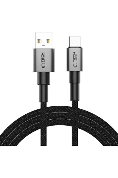 Tech-Protect Ultraboost Καλώδιο USB 2.0 USB-C Αρσενικό - USB-A 15W PD Γκρι 2μ