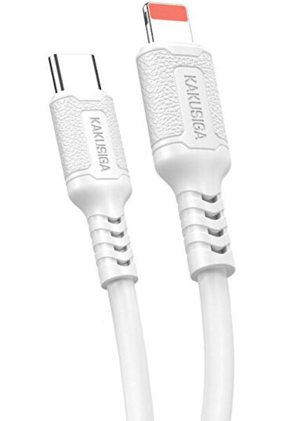 KAKUSİGA Καλώδιο USB-C σε Lightning 27W Λευκό 1μ (KSC-984-LC-WH)