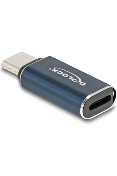 DELOCK Μετατροπέας USB-C / Lightning αρσενικό σε USB-C / Lightning θηλυκό Γκρ...