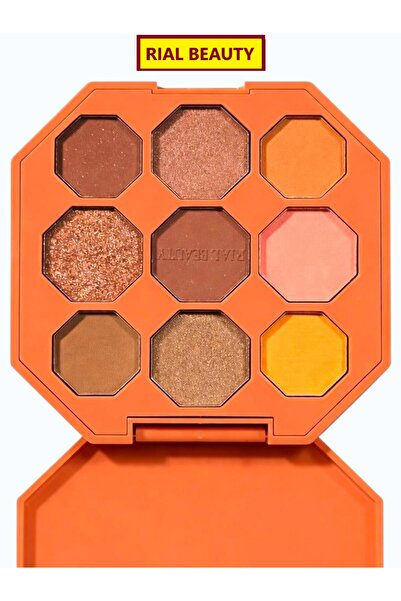 RIAL BEAUTY Eyeshadow Palette 9 Colors Professional Highlight Eyeshadow Set N...