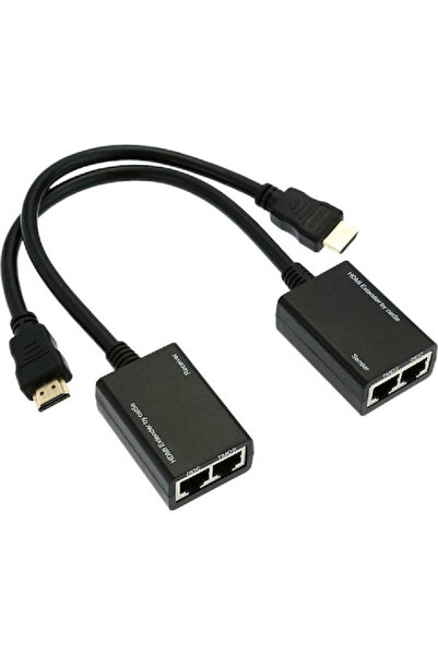 POWERTECH Μετατροπέας HDMI αρσενικό σε RJ-45 2x θηλυκό 1 τεμάχιο CAB-H078