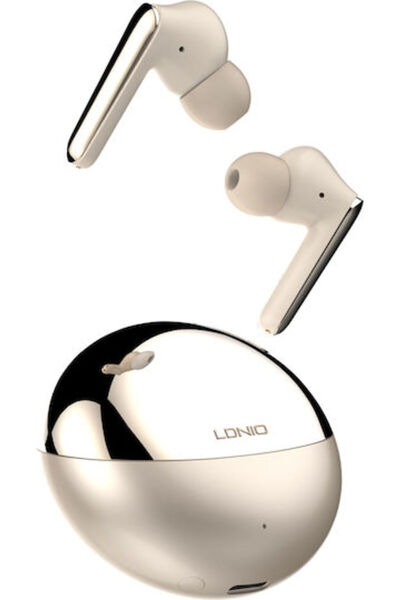 LDNIO T01 Ακουστικά Bluetooth Handsfree με Θήκη Φόρτισης Χρυσά