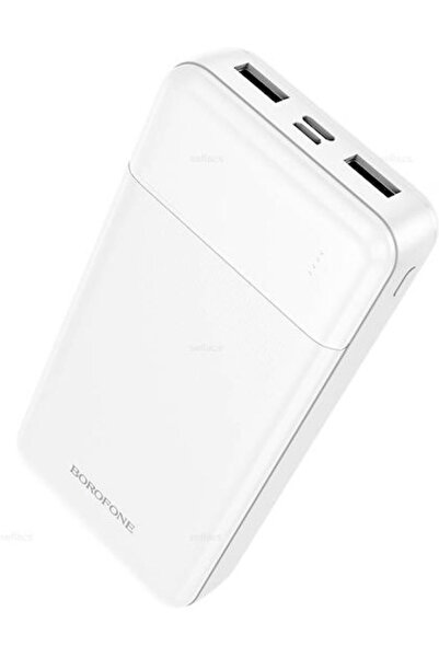 Borofone BJ88A Power Bank 20000mAh με 2 θύρες USB-A και 1 θύρα USB-C Λευκό