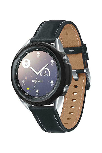 Spigen Θήκη Υγρής Σιλικόνης Μαύρο Ματ για Galaxy Watch 3 41mm