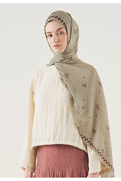 Freshscarfs Vizon Garden Pattern Soft Viscose Shawl