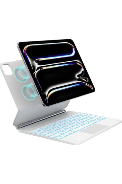 typecase Ανθεκτική Θήκη Edge Flip με Πληκτρολόγιο Λευκή (iPad Pro 13 2024/2025)