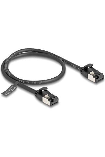 DELOCK U/FTP (STP) Καλώδιο Ethernet Κατηγορίας 8.1 0,5μ Μαύρο Κωδικός: 80182