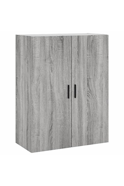 vidaxl Dulap montat pe perete, gri sonoma, 69,5x34x90 cm