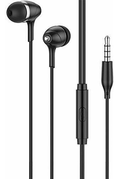 Lamtech Μοντέρνα Ενδοωτικά Handsfree με βύσμα 3.5mm, Μαύρα