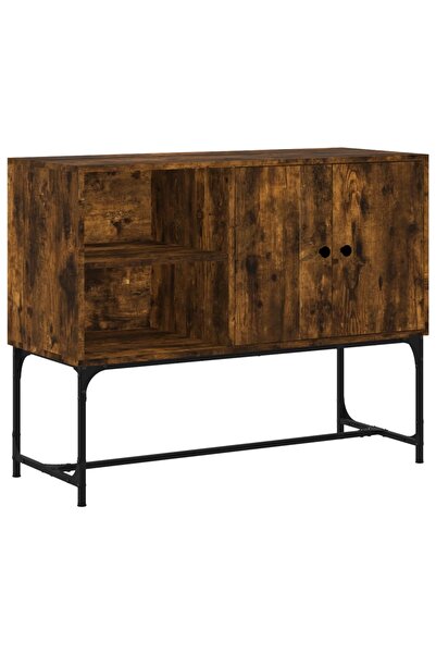 vidaxl Servantă, stejar fumuriu, 100x40x79,5 cm, lemn compozit