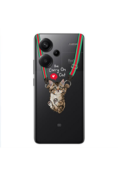Other Xiaomi Redmi Note 13 Pro+ 5G Swinging cat Transparent Silicone TPU Θήκη