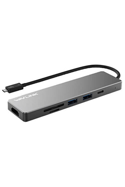wavlink Σταθμός σύνδεσης USB-C με HDMI 4K PD Ασημί (WL-UHP3407)