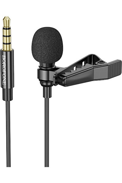 Borofone BFK11 Κομψό Μικρόφωνο Πέτου 3.5mm, με Κλιπ για Φωνητικά